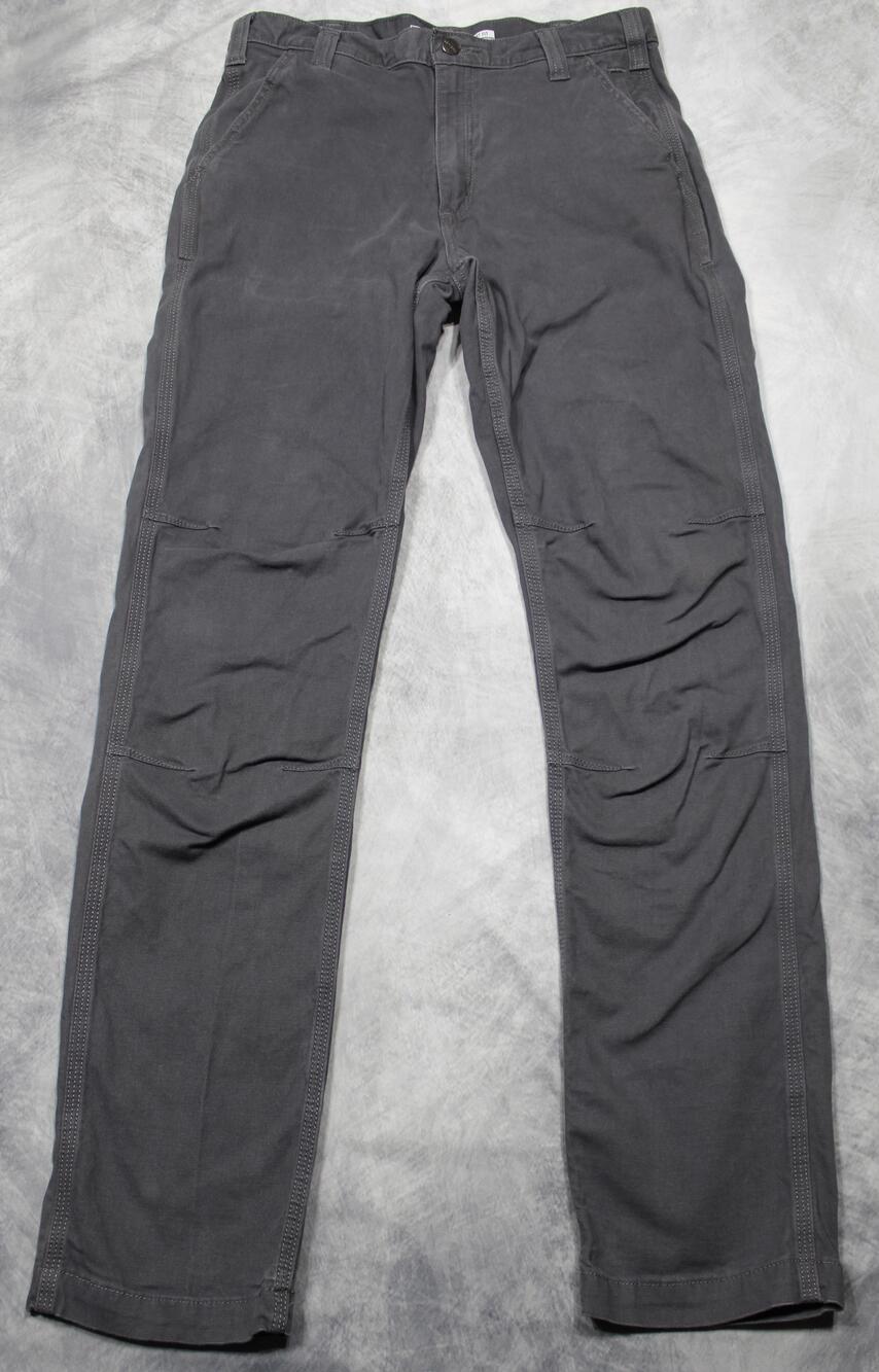Carhartt Pants Mens 32x34 (32x33) Double Knee Rugged Flex Straight Fit Canvas